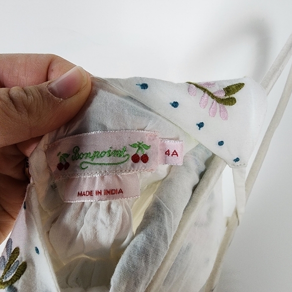 Bonpoint embroidered sundress, size 4 a - Picture 5 of 5